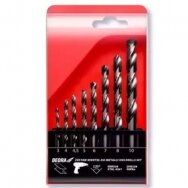 Metalo grąžtų rinkinys DEDRA WMS08, 4, 4,5, 5, 6, 7, 8, 10 mm