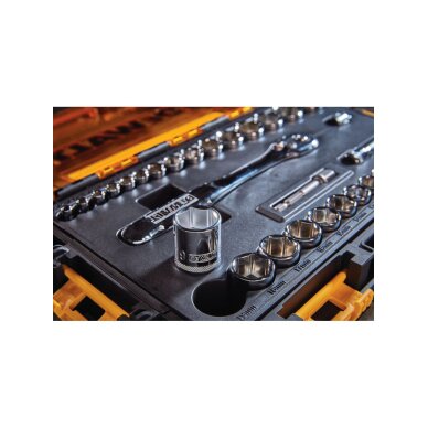 Mechanikų įrankių rinkinys 34 vnt.; 1/4" + 3/8", DeWalt DWMT45034-0
