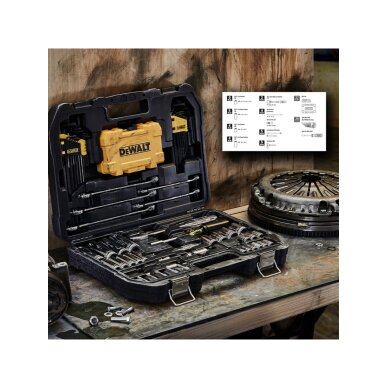 Mechanikų įrankių rinkinys 89 vnt., DeWalt DWMT73800-1 1 Mechanikų įrankių rinkinys 89 vnt., DeWalt DWMT73800-1 1