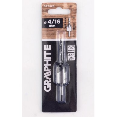 Medienos „Chamfer“ gręžimo bitas 4 mm/16 mm 1
