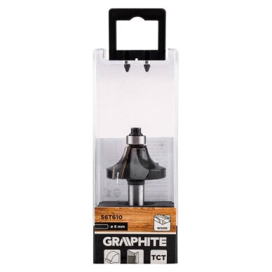 Medienos freza pjaustytuvas su guoliu, dekoratyvinė, Widia, 32 x 15,5 mm, kotas 8 mm 1