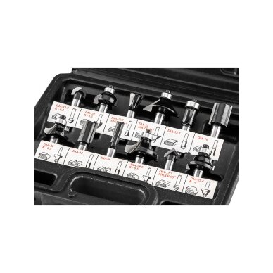 Medienos karbido frezai, kotas 8 mm, nustatytas 12 vnt 5 Medienos karbido frezai, kotas 8 mm, nustatytas 12 vnt 5