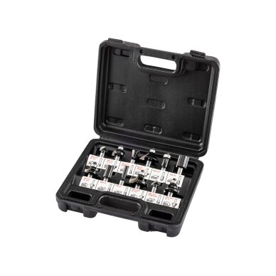 Medienos karbido frezai, kotas 8 mm, nustatytas 12 vnt Medienos karbido frezai, kotas 8 mm, nustatytas 12 vnt