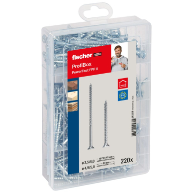 Medsraigčių rinkinys PROFI-BOX PZ, 220vnt. Medsraigčių rinkinys PROFI-BOX PZ, 220vnt.