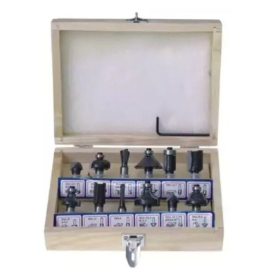 Medžio frezų rinkinys DEDRA 0780, 12vnt 1 Medžio frezų rinkinys DEDRA 0780, 12vnt 1