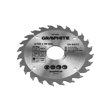 Medžio pjovimo diskas su HM antgaliais 130 x 30 mm, 24 dantys 5