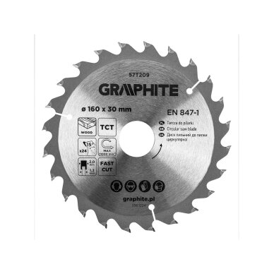 Medžio pjovimo diskas , Widia, 160 x 30 mm, 24 dantys