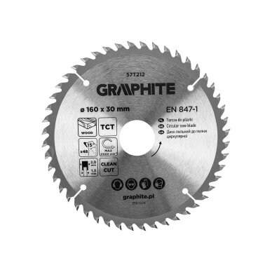 Medžio pjovimo diskas , Widia, 160 x 30 mm, 48 dantys Medžio pjovimo diskas , Widia, 160 x 30 mm, 48 dantys