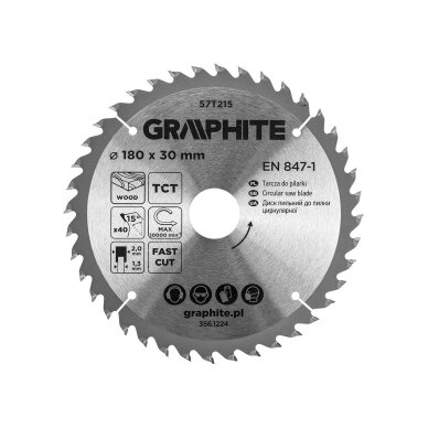 Medžio pjovimo diskas , Widia, 180 x 30 mm, 40 dantų Medžio pjovimo diskas , Widia, 180 x 30 mm, 40 dantų