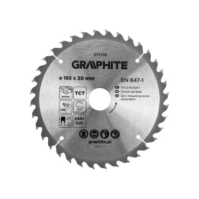 Medžio pjovimo diskas , Widia, 185 x 30 mm, 36 dantys