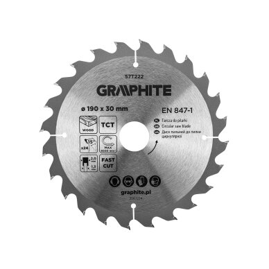 Medžio pjovimo diskas , Widia, 190 x 30 mm, 24 dantys Medžio pjovimo diskas , Widia, 190 x 30 mm, 24 dantys