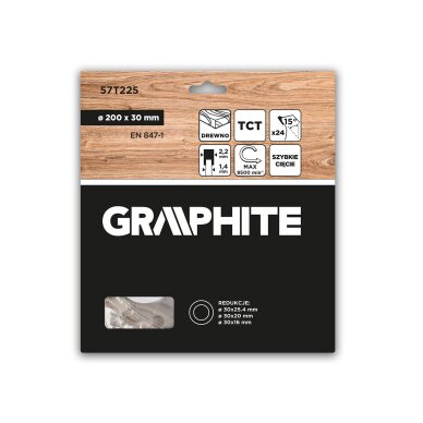 Medžio pjovimo diskas , Widia, 200 x 30 mm, 24 dantys 1