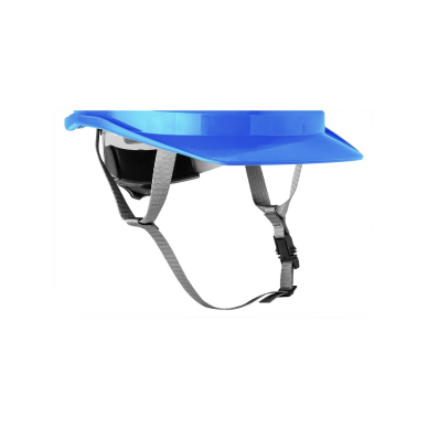 Mėlynas pramoninis šalmas su dirželiu ant smakro 6