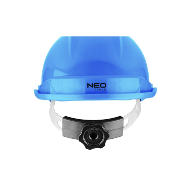 Mėlynas pramoninis šalmas su dirželiu ant smakro 7 Mėlynas pramoninis šalmas su dirželiu ant smakro 7