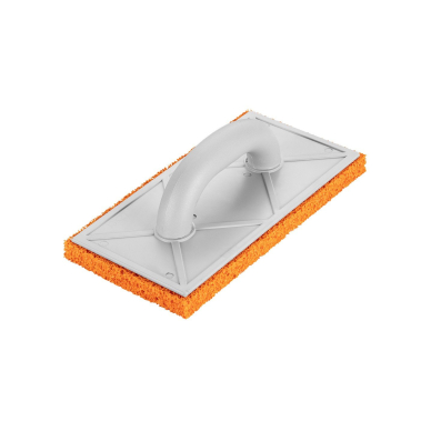 Mentelė su guma sponge 18 mm, 280 x 140 mm, plastikine rankena