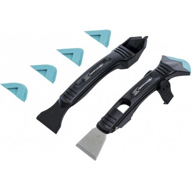 Mentelės silikonui ir gramdiklių rinkinys | 7 vnt. (85209) Mentelės silikonui ir gramdiklių rinkinys | 7 vnt. (85209)