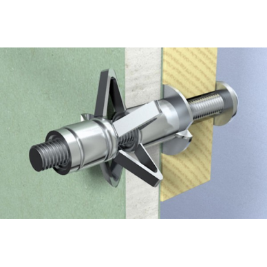 Metal. kaištis gipsui su varžtu HM 6X52 S 1 Metal. kaištis gipsui su varžtu HM 6X52 S 1