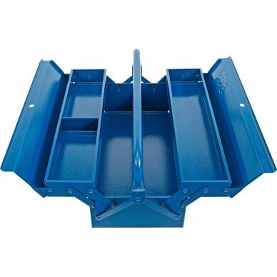 Metalinė įrankių dėžė | tuščia | 420 x 200 x 150 mm | 3 skyriai (33001) Metalinė įrankių dėžė | tuščia | 420 x 200 x 150 mm | 3 skyriai (33001)