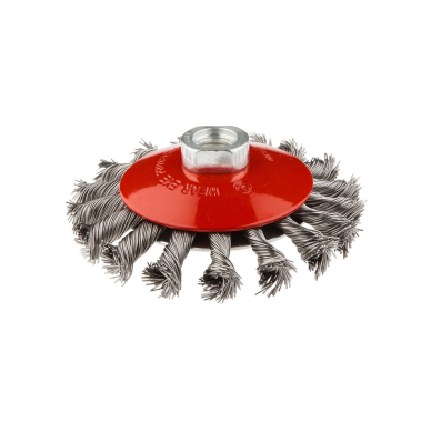 Metalinis šepetys 100mm x M14, nerūdijanti viela