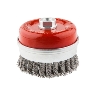 Metalinis šepetys 100mm x M14, nerūdijanti viela