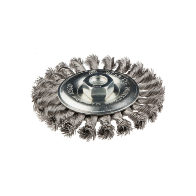 Metalinis šepetys 115mm x M14, nerūdijanti viela