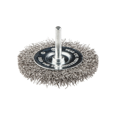 Metalinis šepetys 75mm, nerūdijanti viela (trzpień Metalinis šepetys 75mm, nerūdijanti viela (trzpień