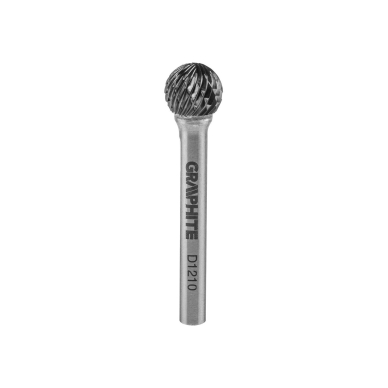 Metalo freza HM, type D (spherical), 12 x 10 mm, shank 6 x 45 mm