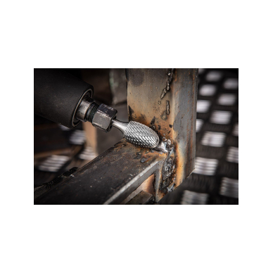 Metalo freza HM, type E (oval), 10 x 16 mm, shank 6 x 45 mm 1