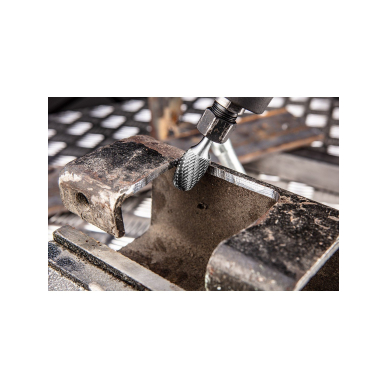Metalo freza HM, type E (oval), 6 x 10 mm, shank 6 x 45 mm 3