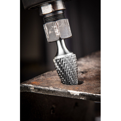 Metalo freza HM, type F (ogival rounded), 6 x 18 mm, shank 6 x 45 mm 1 Metalo freza HM, type F (ogival rounded), 6 x 18 mm, shank 6 x 45 mm 1