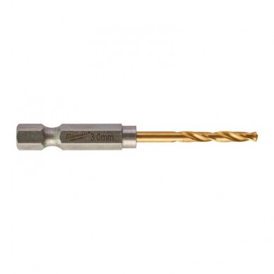 Metalo grąžtai MILWAUKEE Shockwave HSS-G TIN, 2vnt. 3,0 mm 2