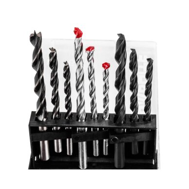 Metalo, medienos, medienos, plytų, plytų: 5, 6, 8 mm, 9 vnt. Gręžimo Antgaliukų rinkinys 2 Metalo, medienos, medienos, plytų, plytų: 5, 6, 8 mm, 9 vnt. Gręžimo Antgaliukų rinkinys 2