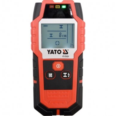 Metalo, medžio profilių ir laidų detektorius Yato YT-73131 1