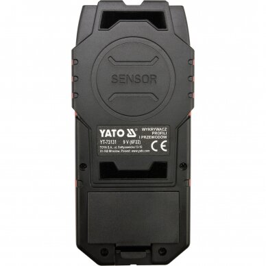 Metalo, medžio profilių ir laidų detektorius Yato YT-73131 2 Metalo, medžio profilių ir laidų detektorius Yato YT-73131 2