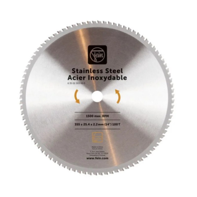 Metalo pjovimo diskas FEIN 355x25,4x2,4mm T100 Metalo pjovimo diskas FEIN 355x25,4x2,4mm T100