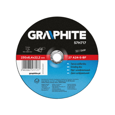 Metalo šlifavimo diskas 230 x 6,4 x 22 mm 27 A24-S Metalo šlifavimo diskas 230 x 6,4 x 22 mm 27 A24-S