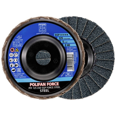 Metalo šlifavimo diskas PFERD PFF125 Z40 SGP Metalo šlifavimo diskas PFERD PFF125 Z40 SGP
