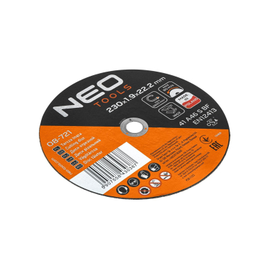 Metalo/INOX pjovimo diskai 230 x 1,9 x 22,2 mm, 41 A46-S-BF, 25 vnt. dėžutė. Pagaminta PL 7 Metalo/INOX pjovimo diskai 230 x 1,9 x 22,2 mm, 41 A46-S-BF, 25 vnt. dėžutė. Pagaminta PL 7