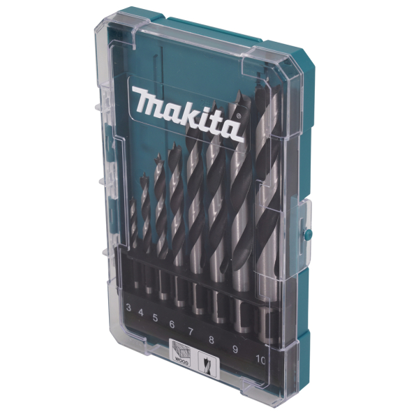 Medžio grąžtų rinkinys Makita D-77257, 8 dalių, (3,4,5,6,7,8,9,10mm) 1 Medžio grąžtų rinkinys Makita D-77257, 8 dalių, (3,4,5,6,7,8,9,10mm) 1