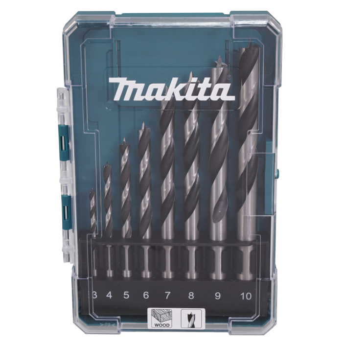 Medžio grąžtų rinkinys Makita D-77257, 8 dalių, (3,4,5,6,7,8,9,10mm) Medžio grąžtų rinkinys Makita D-77257, 8 dalių, (3,4,5,6,7,8,9,10mm)