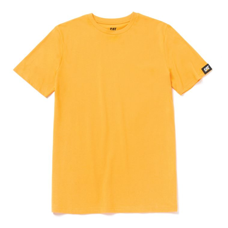 Vyriški marškinėliai CAT 1510590, geltoni, 2XL dydis Vyriški marškinėliai CAT 1510590, geltoni, 2XL dydis