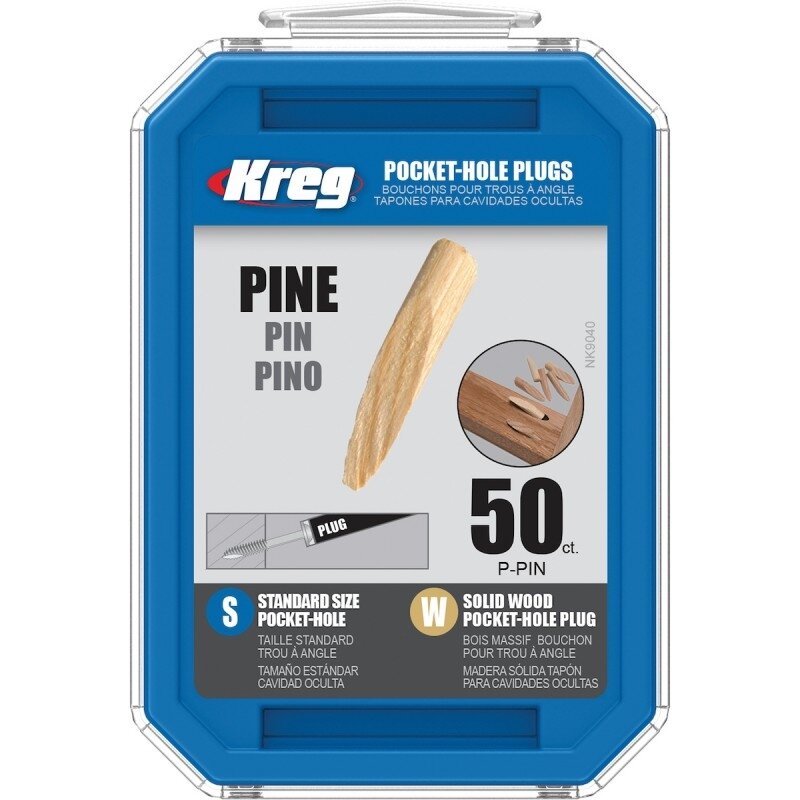 Mediniai skylių kaiščiai KREG P-PIN, 50vnt. Mediniai skylių kaiščiai KREG P-PIN, 50vnt.