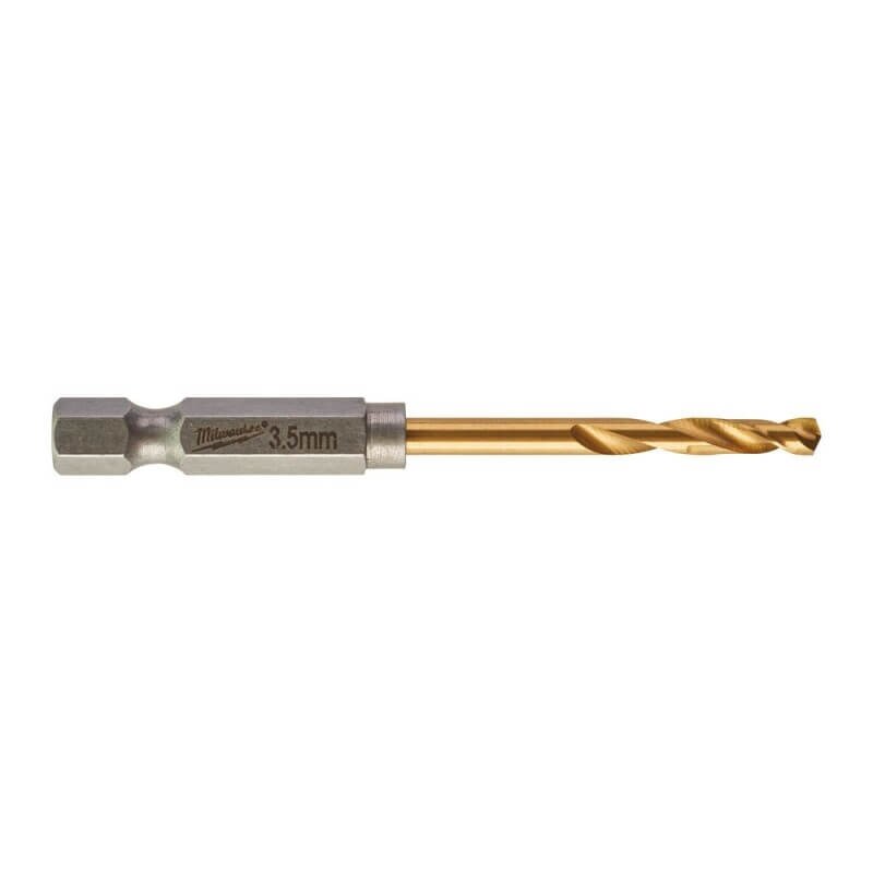 Metalo grąžtai MILWAUKEE Shockwave HSS-G TIN, 2vnt. 3,0 mm 4