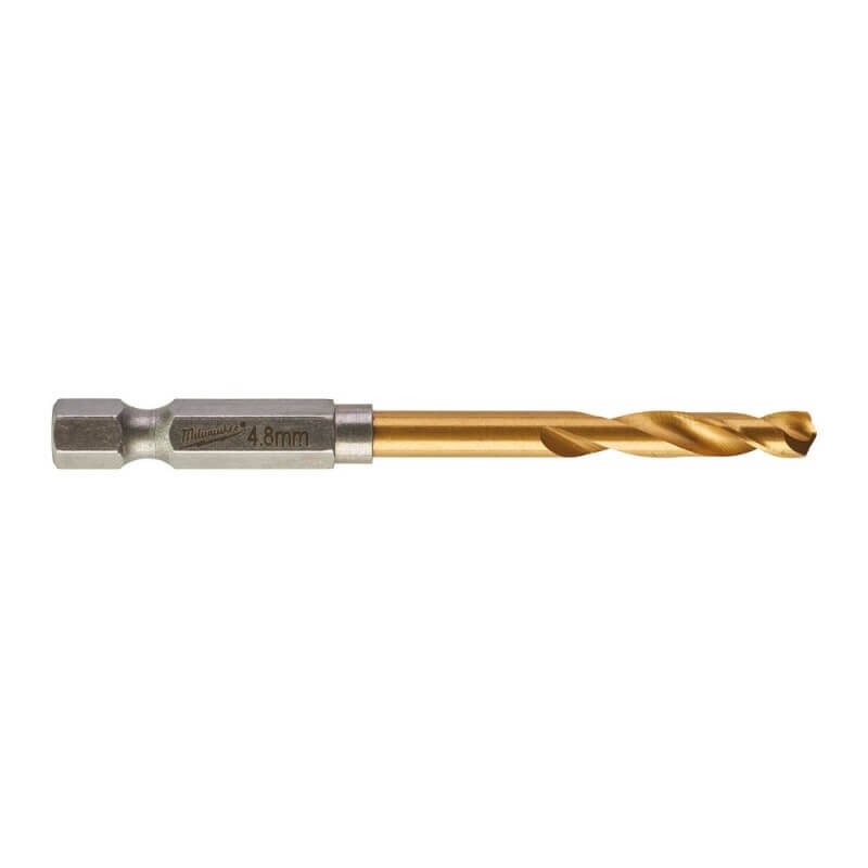 Metalo grąžtas MILWAUKEE Shockwave HSS-G TIN Ø 4,5 mm 1 Metalo grąžtas MILWAUKEE Shockwave HSS-G TIN Ø 4,5 mm 1