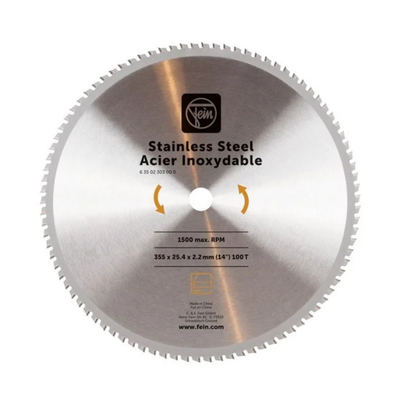 Metalo pjovimo diskas FEIN 355x25,4x2,4mm T100 Metalo pjovimo diskas FEIN 355x25,4x2,4mm T100