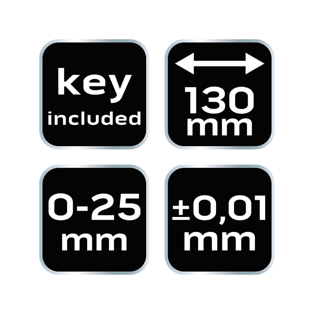 Mikrometras 0-25 mm 8 Mikrometras 0-25 mm 8