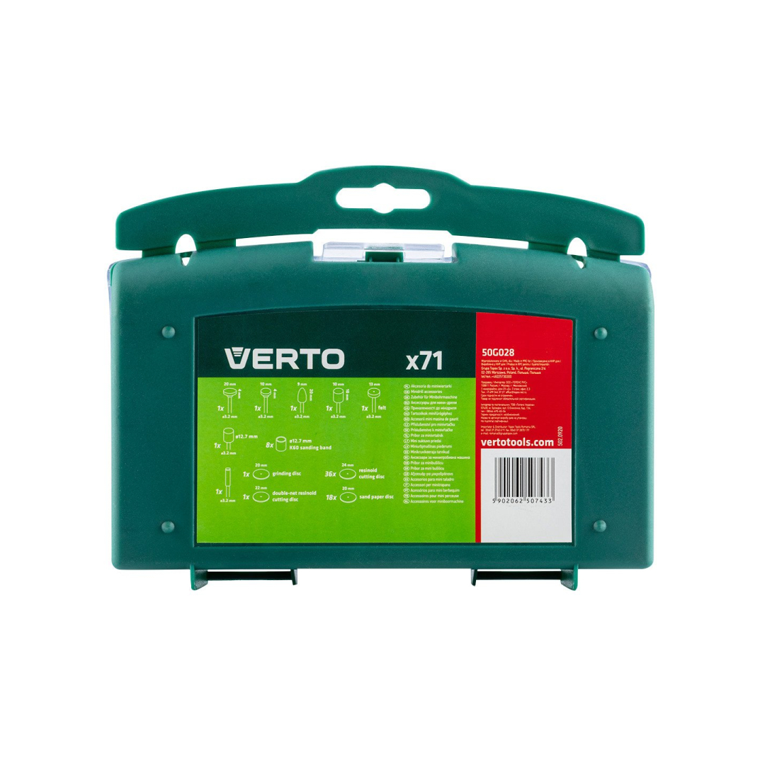 Mini grąžto priedų rinkinys, 71 vnt. 2 Mini grąžto priedų rinkinys, 71 vnt. 2