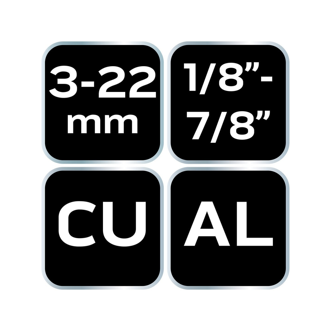 Mini tubing cutter 1/8-7/8" (3-22mm) Cu, Al. 3