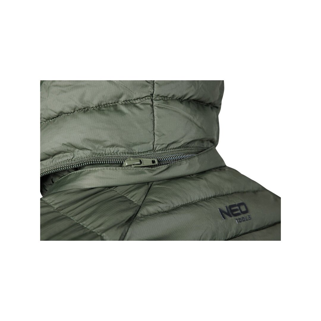 „Mix&Match“ striukė, dygsniuota, pūkinė, lengva, alyvuogių juodos spalvos, dydis XXXL 7