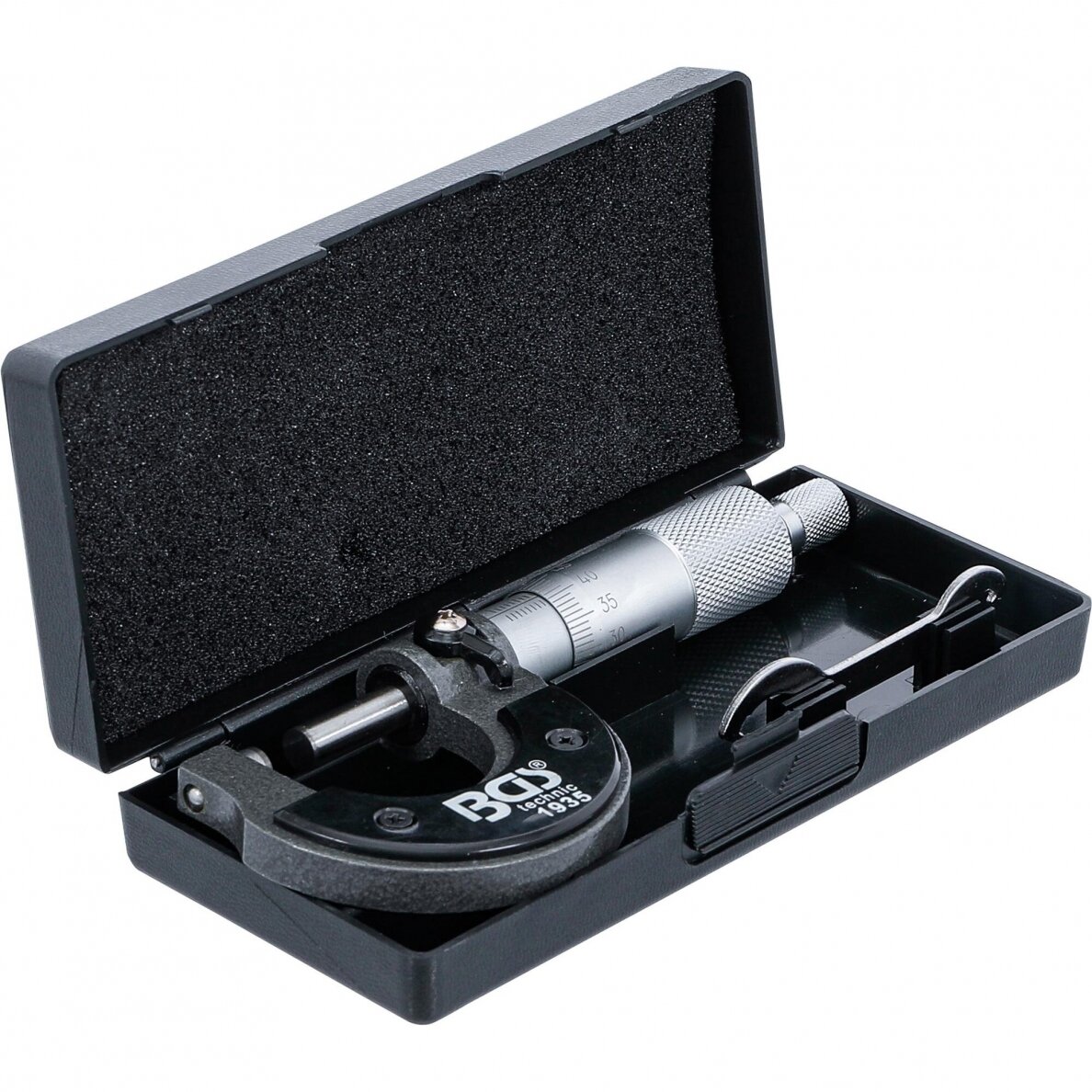 Mikrometras medinėje dėžutėje | gradavimas 0,01 mm | 0 - 25 mm (1935) 1 Mikrometras medinėje dėžutėje | gradavimas 0,01 mm | 0 - 25 mm (1935) 1